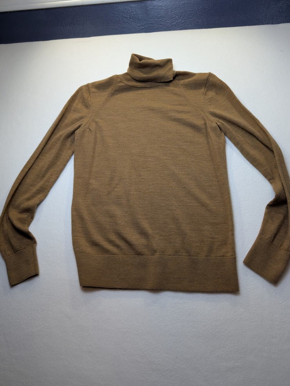Banana Republic Brown 100% Merino Wool Turtle Neck Sweater Size Small